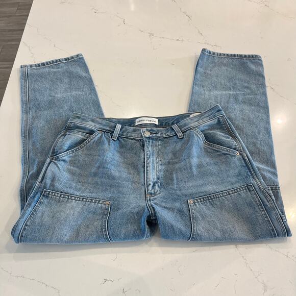 Aritzia Denim Forum The Lou Low Rise Carpenter Loose Fit  Utility Cargo Jeans - Picture 5 of 12